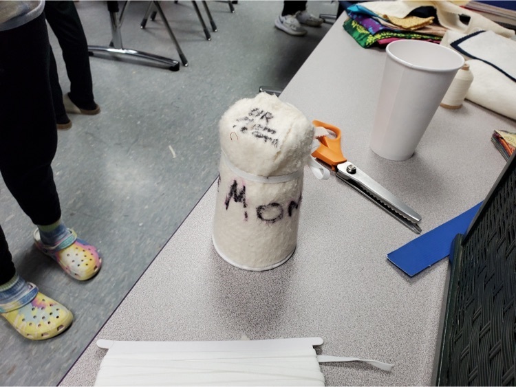 Mrs. Myers’ class studying transfer of energy…creating their own insulated cups!