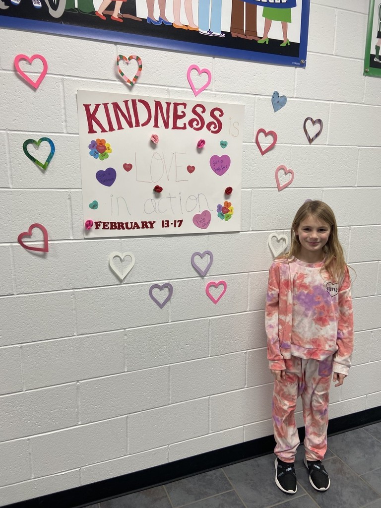 Kindness Week Poster Hearts